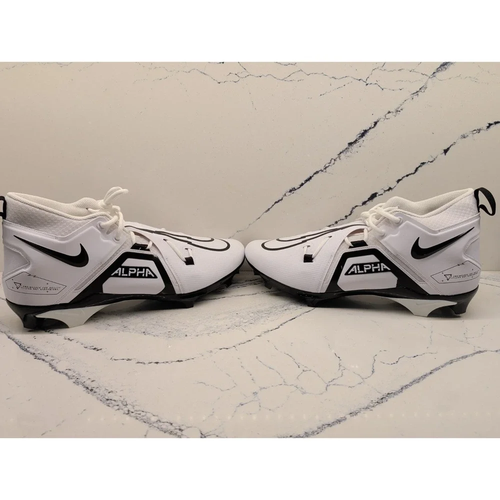Nike Football Cleats Mens 16 WIDE Alpha Menace Pro 3 Mid White DH3292-100 NEW